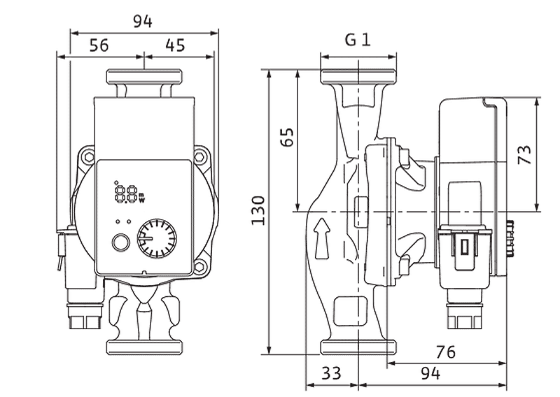 Lämpöjohtopumppu Wilo Yonos Pico 15/1-6-130 - KarelianStore