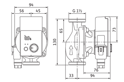 Lämpöjohtopumppu Wilo Yonos Pico 25/1-6-130 - KarelianStore