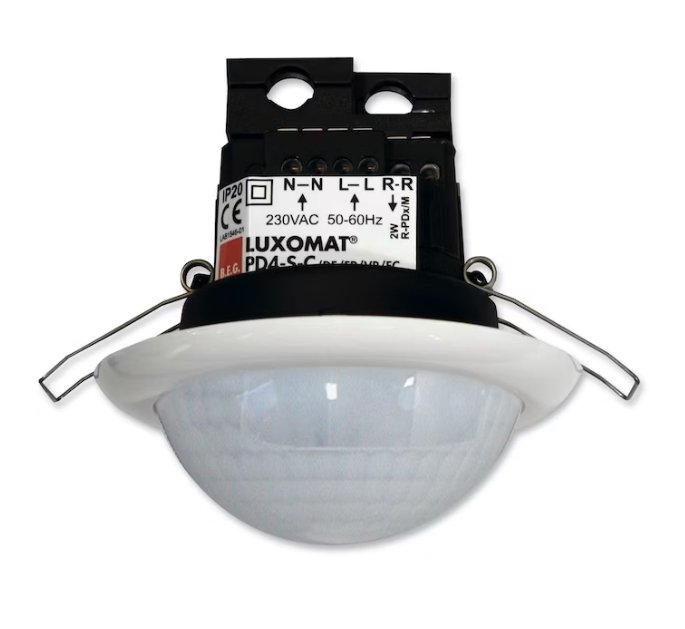 Läsnäolotunnistin Luxomat PD4-S-C-FP Orja Valonm Valkoinen - KarelianStore