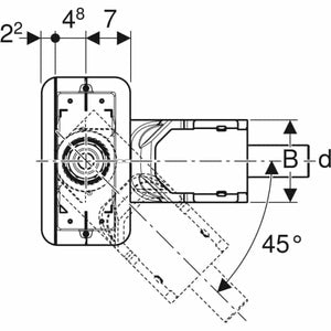Lattiakaivo Geberit Vaaka DN50 Cleanline - KarelianStore