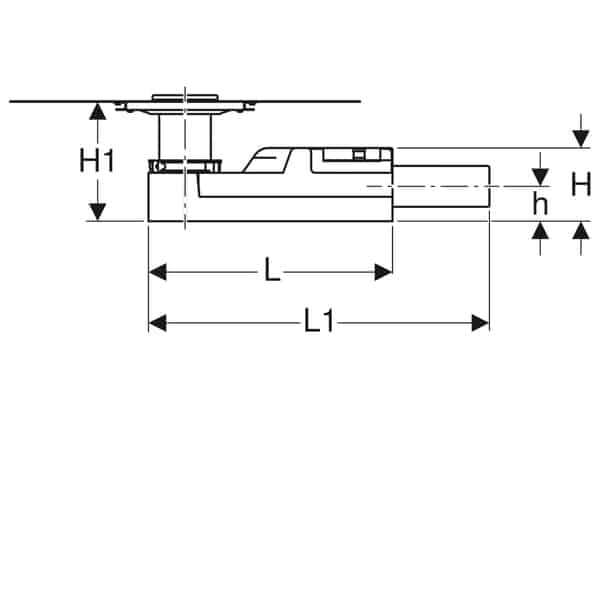 Lattiakaivo Geberit Vaaka DN50 Kansi 80x80mm - KarelianStore