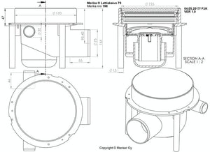 Lattiakaivo Merika M-198 75mm Korkea Vaaka - KarelianStore
