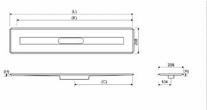 Lattiakaivokaluste Unidrain 3004 Lattia 1000mm - KarelianStore