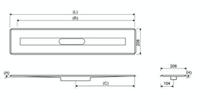 Lattiakaivokaluste Unidrain 3004 Lattia 1200mm - KarelianStore