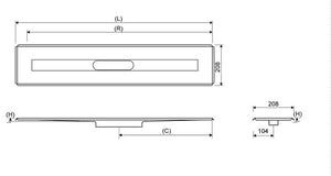 Lattiakaivokaluste Unidrain 3004 Lattia 700mm - KarelianStore