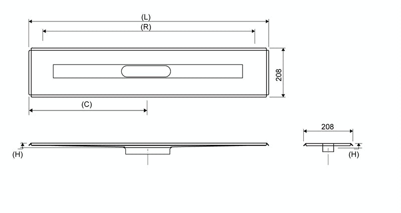 Lattiakaivokaluste Unidrain 3004 Lattia 800mm - KarelianStore