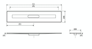 Lattiakaivokaluste Unidrain 3004 Lattia 800mm - KarelianStore