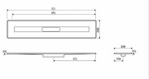 Lattiakaivokaluste Unidrain 3004 Lattia 900mm - KarelianStore