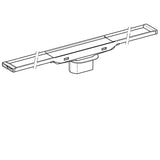 Lattiakaivon Kouru Geberit Cleanline20 900mm Musta RST - KarelianStore