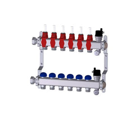 Lattialämmitysjakotukki Purmo 2-lähtö Virtausmittari - KarelianStore