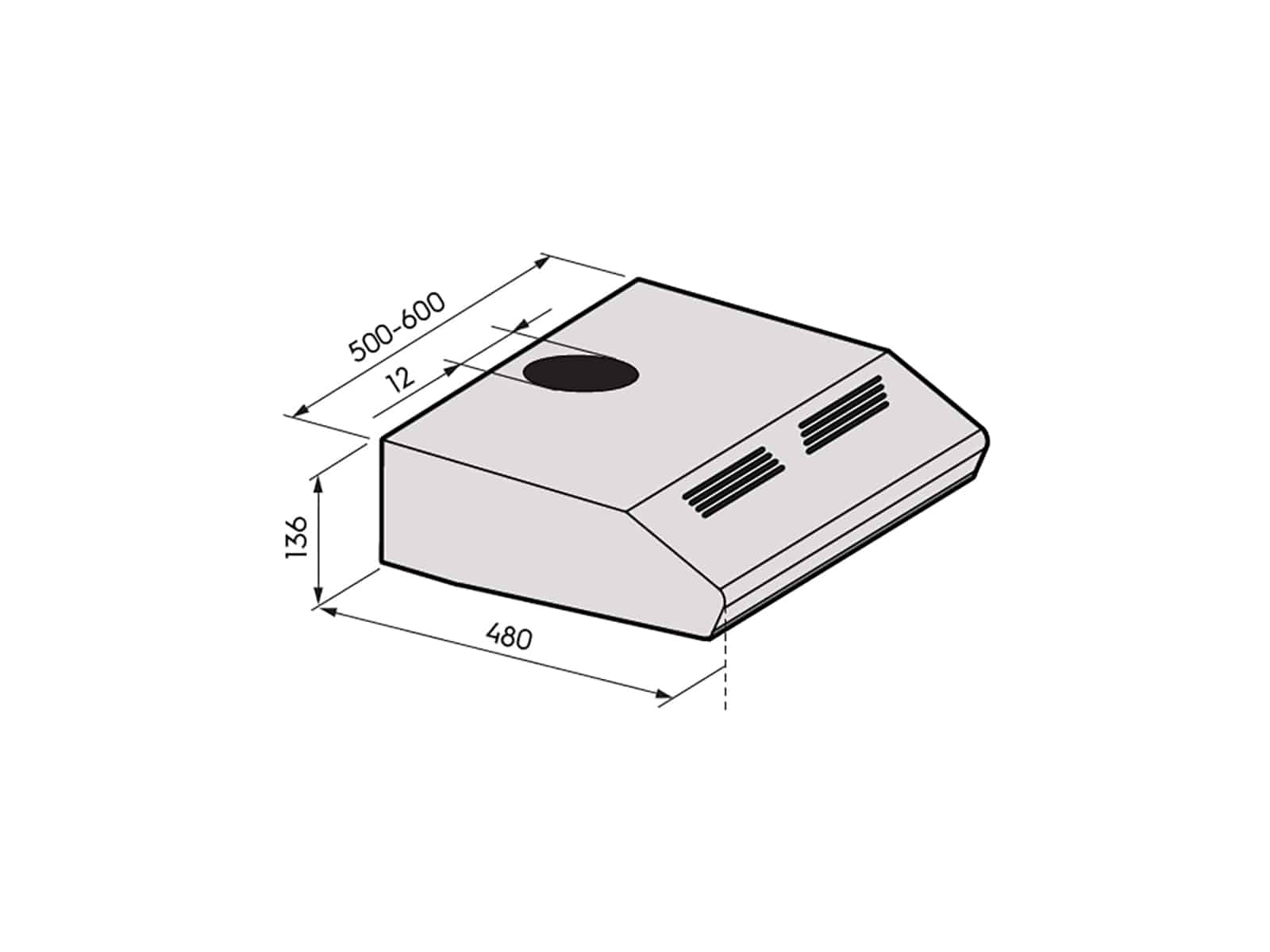 Liesituuletin Savo F-1306-W 60cm Valkoinen - KarelianStore