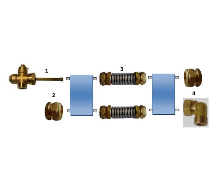 Liitossarja Sundial Aurinkolämmitys Viidelle Keräimelle - KarelianStore