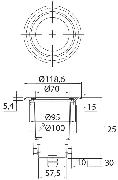 Maavalaisin Airam Holm IP65 GU10 6W Rst - KarelianStore