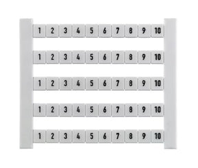 Merkintäkilpi Weidmuller 0523060001 Dekafix 5 1-10 50kpl - KarelianStore