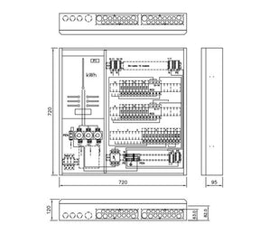 Mittauskeskus Ensto FE Waltteri 2xVVSK 18x10A 12x16A 6x20A 35A - KarelianStore