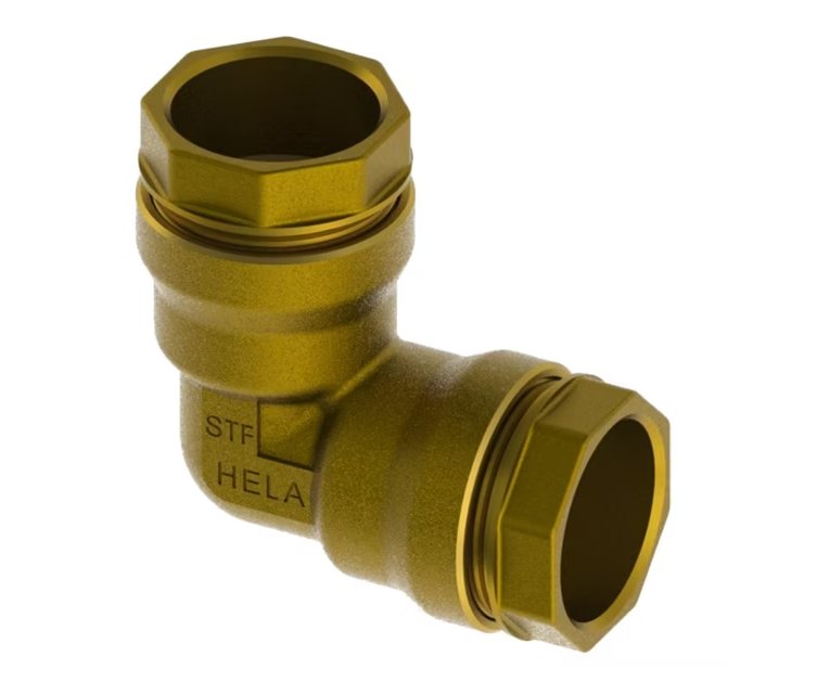 Muoviputkenliitin Hela Kulma EM 50 - KarelianStore