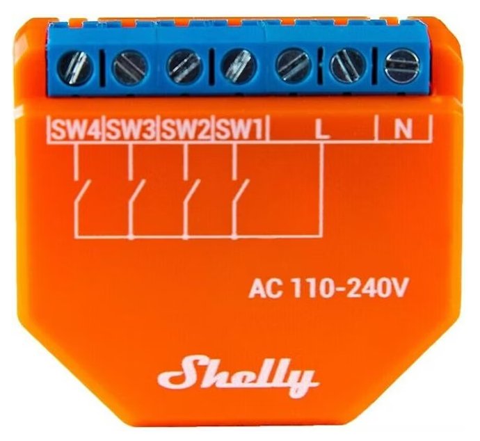 Ohjausyksikkö Shelly Plus I4 4-K 230V Wifi - KarelianStore