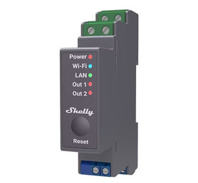 Ohjelmoitava Rele Shelly Pro 2 2-K 16A DIN Wifi - KarelianStore