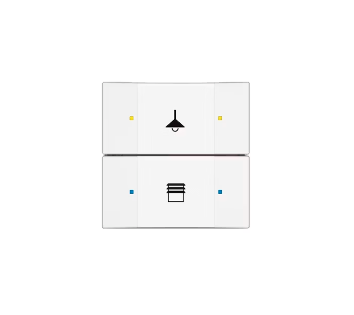 Painike ABB KNX Impressivo 2 Merkkivaloa T U Valkoinen - KarelianStore