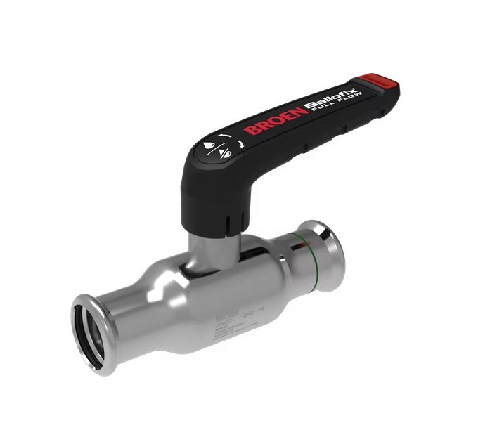 Palloventtiili Broen Full Flow HST 35x35 Puristus Matala - KarelianStore