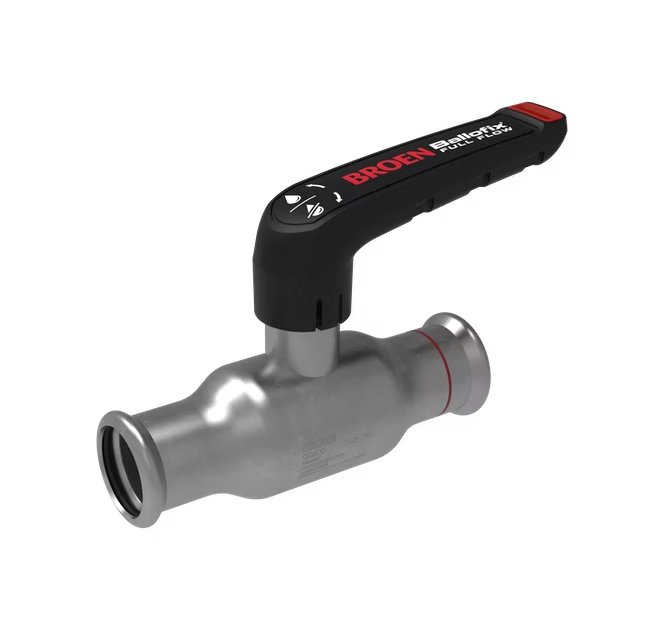 Palloventtiili Broen Full Flow Zn 28x28 Puristus Matala - KarelianStore
