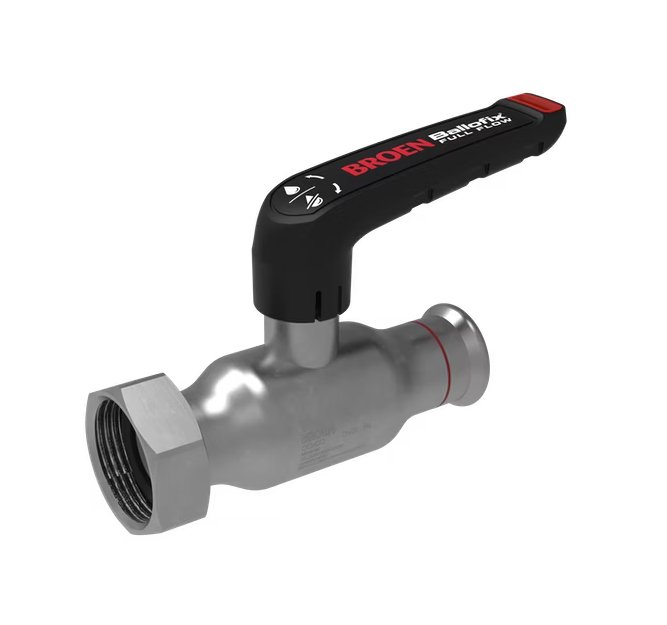 Palloventtiili Broen Full Flow Zn 35x1 1/2 Puristus/Mutteri Matala - KarelianStore