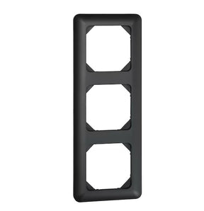 Peitelevy Opal 3-osainen IP20 Kytkin+pistorasia Musta - KarelianStore