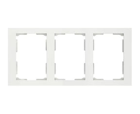 Peitelevy Schneider Electric Elko Plus 3-osainen Kehys 2-pistorasialle valkoinen - KarelianStore