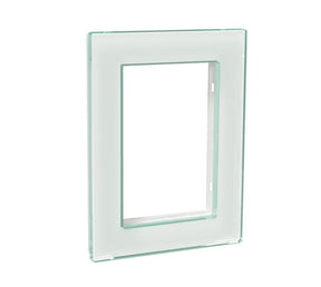 Peitelevy Schneider Electric Exxact 2-osainen Kehys Solid Lasi Valkoinen - KarelianStore