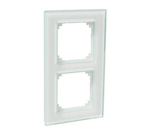 Peitelevy Schneider Electric Exxact 2-osainen Kehys Solid Lasi Valkoinen - KarelianStore