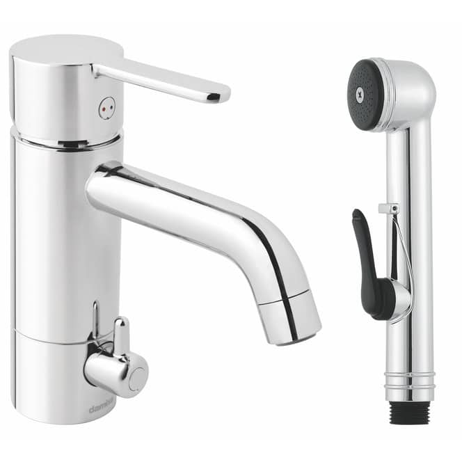 Pesuallashana Damixa Silhouet pesukoneventtiilillä ja bideesuihkulla 7403900 - KarelianStore