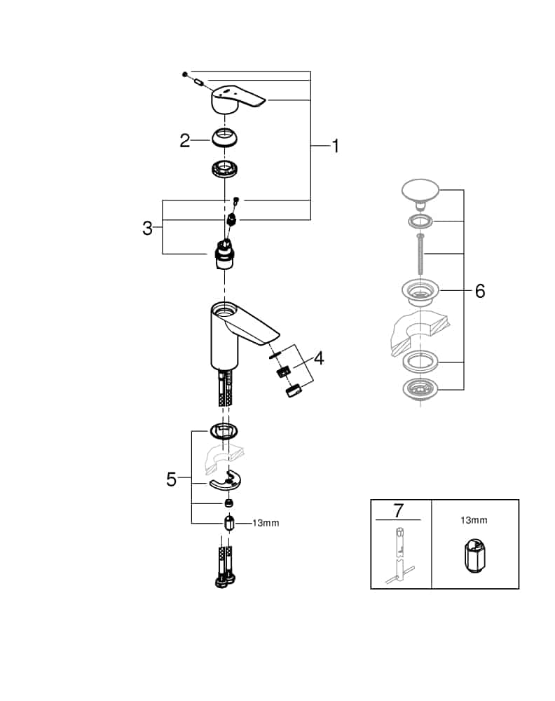 Pesuallashana Grohe Eurosmart 23974003 - KarelianStore