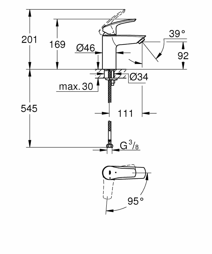 Pesuallashana Grohe Eurosmart 23974003 - KarelianStore