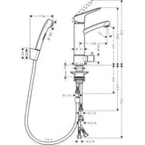 Pesuallashana Hansgrohe 31543000 Logis Bidette - KarelianStore