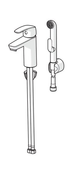 Pesuallashana Oras 1001F Safira XL Bidetta- käsisuihkulla - KarelianStore