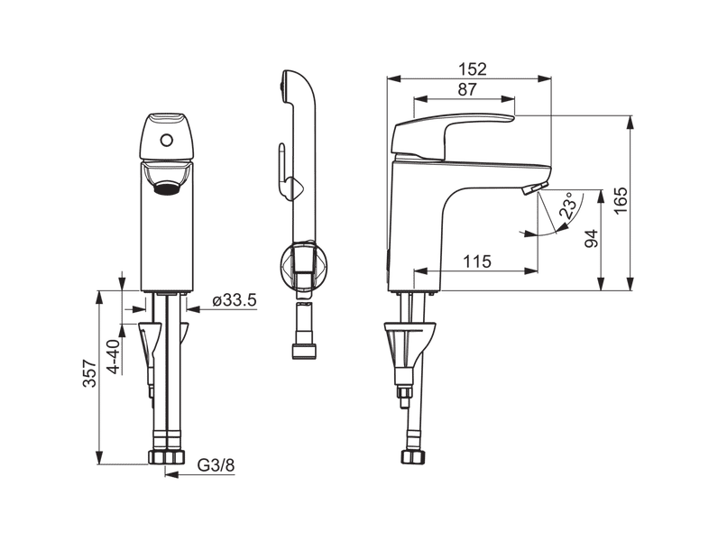 Pesuallashana Oras 1001F Safira XL Bidetta- käsisuihkulla - KarelianStore