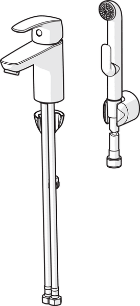Pesuallashana Oras 1012F Safira Bidetta käsisuihkulla - KarelianStore