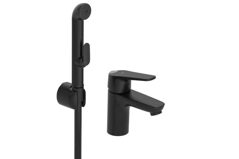 Pesuallashana Oras 1812FG-33 Vega Musta Bidetta-käsisuihkulla - KarelianStore