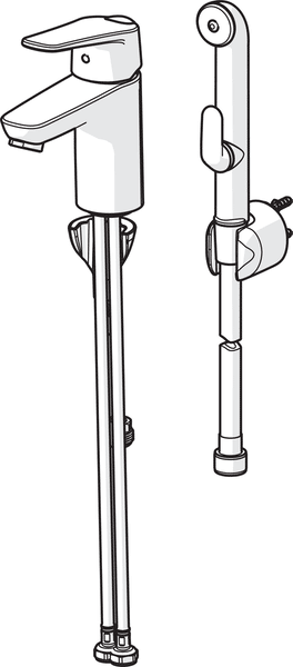 Pesuallashana Oras 1812FG-33 Vega Musta Bidetta-käsisuihkulla - KarelianStore