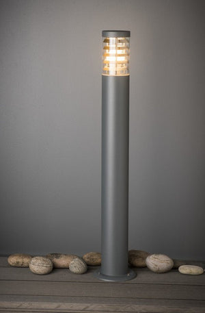 Pihapiirivalaisin Airam Park Bollard IP44 E27 Harmaa - KarelianStore