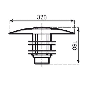 Pihapiirivalaisin Karlux Tavi Ip23 100W E27 Harmaa - KarelianStore