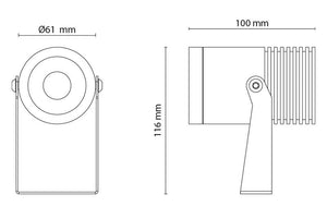Pihapiirivalaisin SG Hovden Midi 1300lm 4000K - KarelianStore