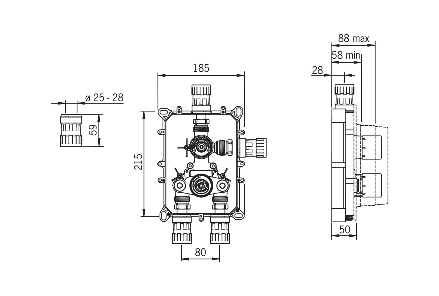 Piiloasennus-osa Oras 7118 Alessi - KarelianStore