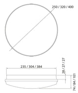 Pinta-asennusvalaisin Airam Lumi Duo 400 IP44 28W - KarelianStore