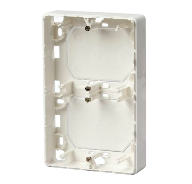 Pintakehys ABB Jussi 2-osainen Kaksoispistorasioille - KarelianStore