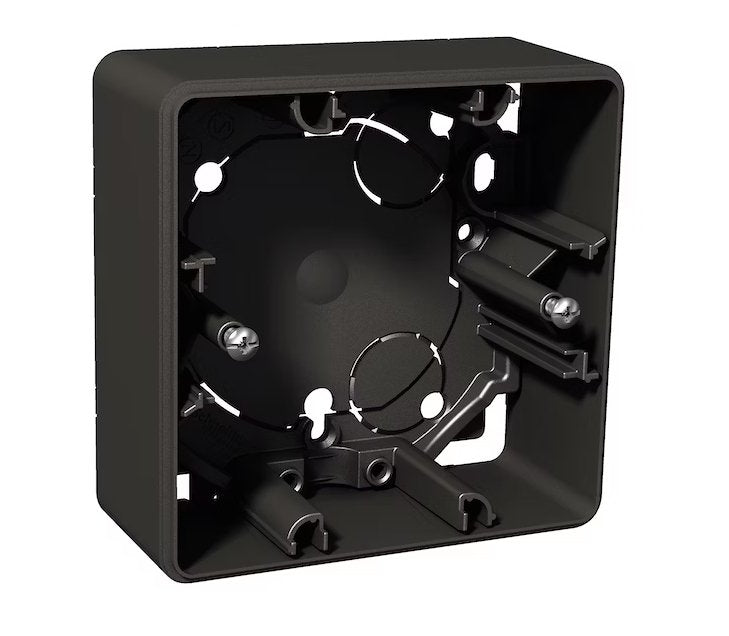 Pintakehys Schneider Electric 1-osainen Pintakojerasia 35mm Antrasiitti - KarelianStore