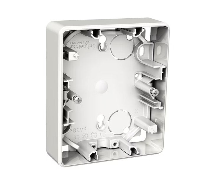 Pintakehys Schneider Electric 2-osainen 21mm Valkoinen - KarelianStore