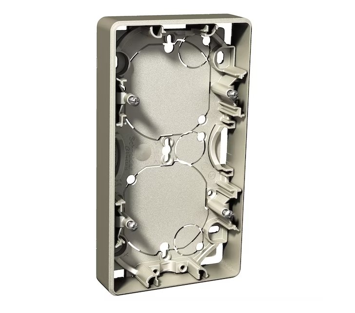 Pintakehys Schneider Electric Exxact 2-pintakojerasia 21mm Metalli - KarelianStore