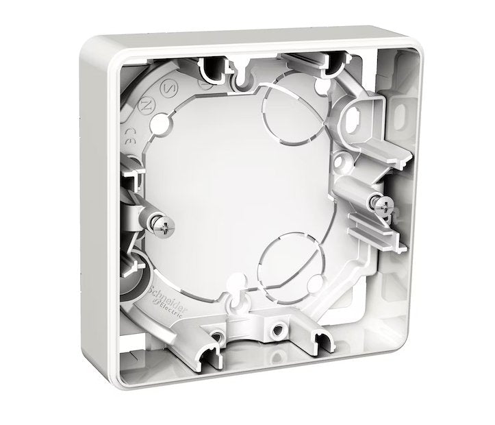 Pintakehys Schneider Exxact 1-osainen pintakojerasia 21mm Valkoinen - KarelianStore