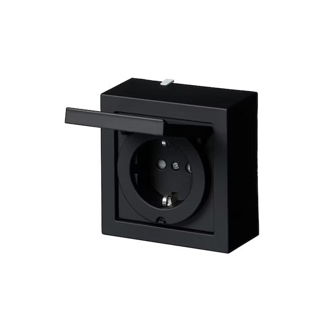 Pistorasia ABB 1-osainen 16A IP44 PPJ 1x Musta - KarelianStore